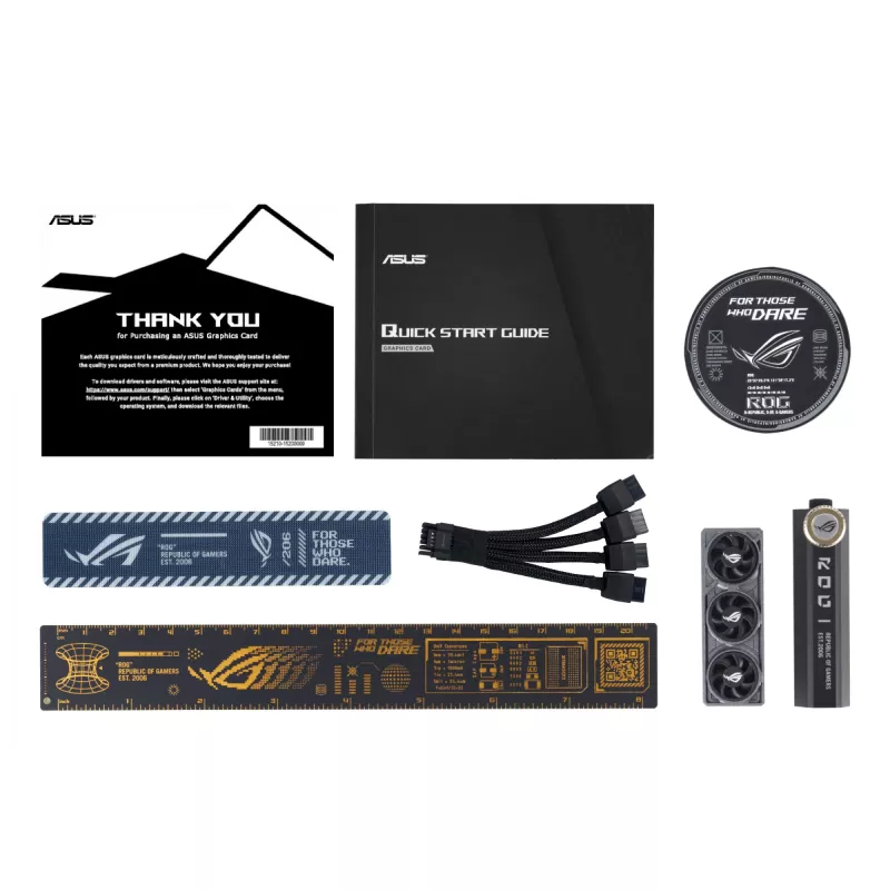 Placa gráfica ASUS GeForce RTX 5090 — 32 GB GDDR7, 512 bits, PCIe 5.0, 4 ventoinhas, 357,6×149,3×76 mm