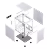 Caixa de PC Jonsbo C6 Mini Tower branco