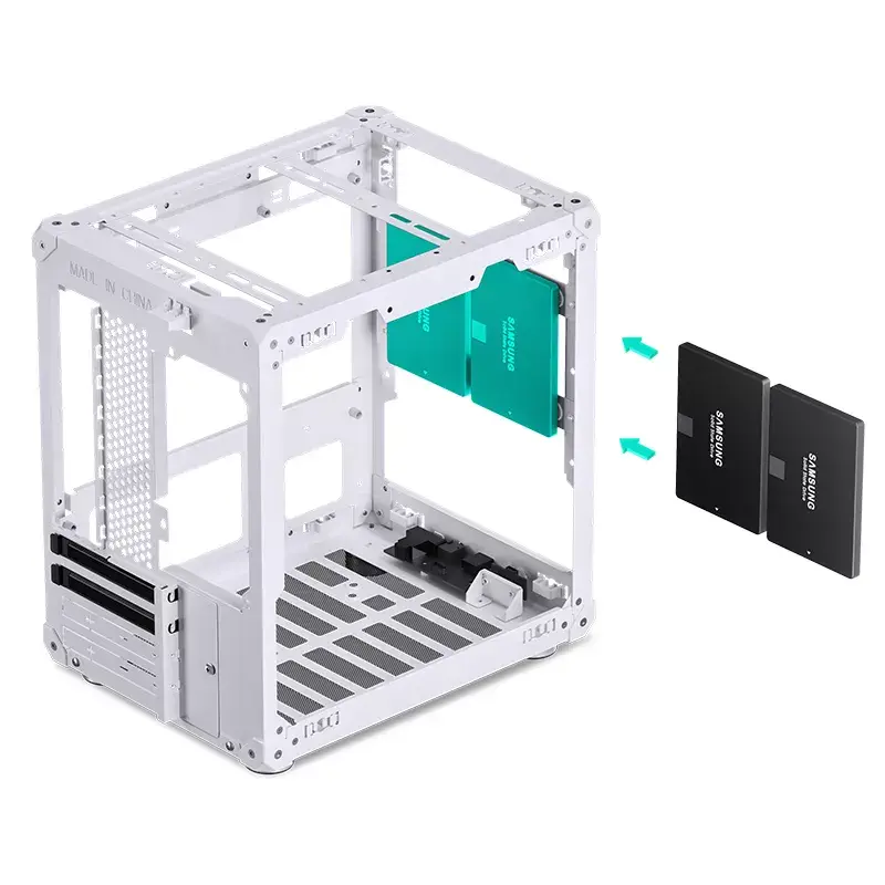 Caixa de PC Jonsbo C6 Mini Tower branco