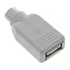 Adaptador InLine USB A fêmea / PS/2 macho, PS/2 macho, USB A, bege