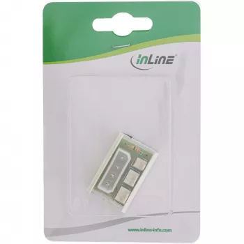 Adaptador de alimentação múltipla para ventoinhas de PC InLine Molex 5,25 polegadas para 2x conector de ventoinha
