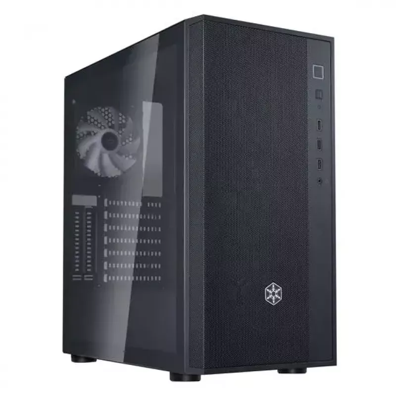Caixa de PC Silverstone FARA R1 PRO V2 Preta ATX Micro-ATX Mini-ITX 3 ventoinhas de 120mm