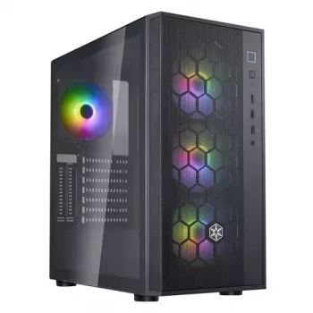Caixa de PC Silverstone FARA R1 PRO V2 Preta ATX Micro-ATX Mini-ITX 3 ventoinhas de 120mm