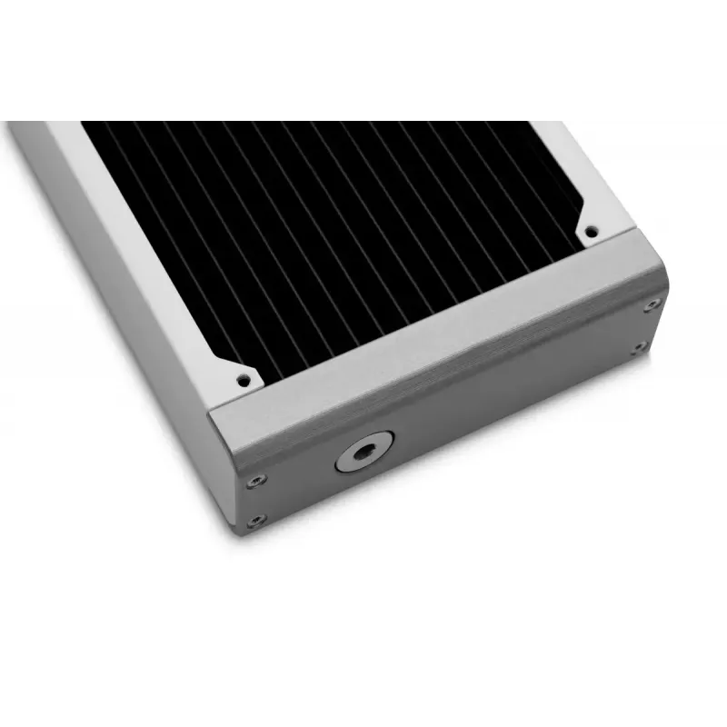 Radiador EK Water Blocks Latão Cobre Aço inoxidável Branco 130 mm 165 mm 44 mm
