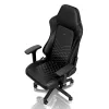 noblechairs HERO cadeira gaming, pele sintética PU, preto/branco platina