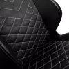 noblechairs HERO cadeira gaming, pele sintética PU, preto/branco platina