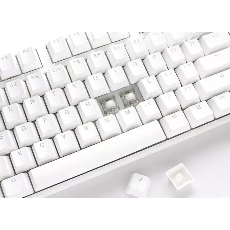 Teclado Gaming Ducky One 3 Classic USB US English Branco Mecânico RGB