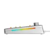 Glorious Gaming GMMK 3 PRO 75% Barebones Wired Silver - US, 75%, com fios, USB, RGB LED, Prateado