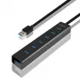 Axagon HUE-SA7BP 7x USB 3.0 ALU HUB DE CARREGAMENTO preto incl. fonte de alimentação