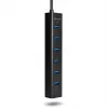 Axagon HUE-SA7BP 7x USB 3.0 ALU HUB DE CARREGAMENTO preto incl. fonte de alimentação