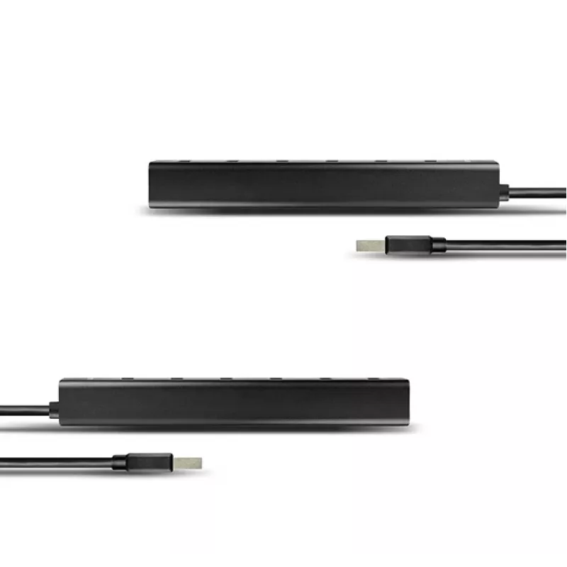 Axagon HUE-SA7BP 7x USB 3.0 ALU HUB DE CARREGAMENTO preto incl. fonte de alimentação
