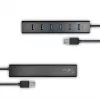 Axagon HUE-SA7BP 7x USB 3.0 ALU HUB DE CARREGAMENTO preto incl. fonte de alimentação