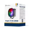 SilverStone Argon SST-ARV140-ARGB cooler a ar para CPU, 14 cm, ARGB, preto/cinzento
