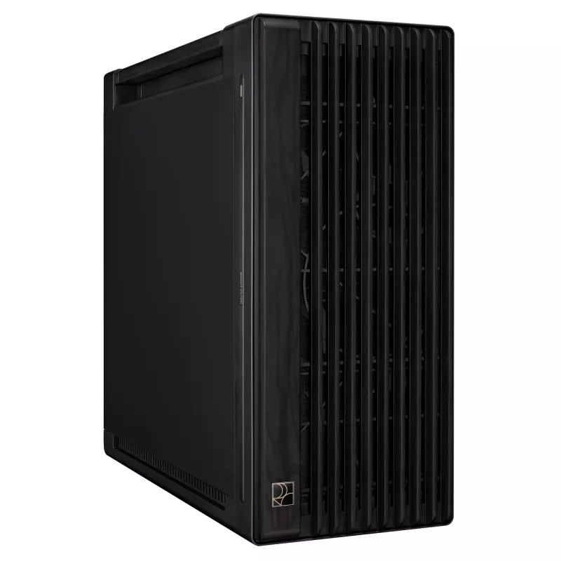 ASUS ProArt PA602 Wood Edition caixa de PC Midi Tower, E-ATX, placa gráfica até 450 mm, cooler de CPU até 190 mm, 4 × 3,5" + 4 × 2,5" baias, USB-C, preta