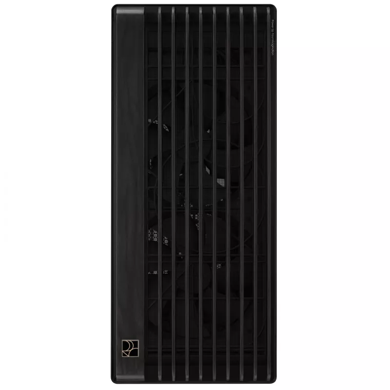 ASUS ProArt PA602 Wood Edition caixa de PC Midi Tower, E-ATX, placa gráfica até 450 mm, cooler de CPU até 190 mm, 4 × 3,5" + 4 × 2,5" baias, USB-C, preta