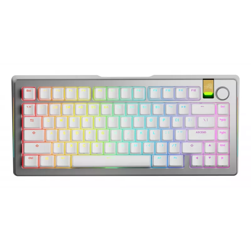 Glorious Gaming GMMK 3 PRO HE 75% Prebuilt Wireless prateado - US