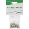 Conjunto de parafusos múltiplos InLine IT / PC com espaçadores 48 unid., metal, plástico