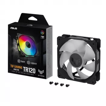 Ventoinha ASUS TUF Gaming TR120 ARGB - embalagem individual caixa de computador 12 cm preto