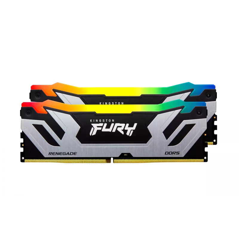 Kingston Technology FURY 48GB 8400MT/s DDR5 CL40 CUDIMM (Kit de 2) Renegade RGB Silver XMP