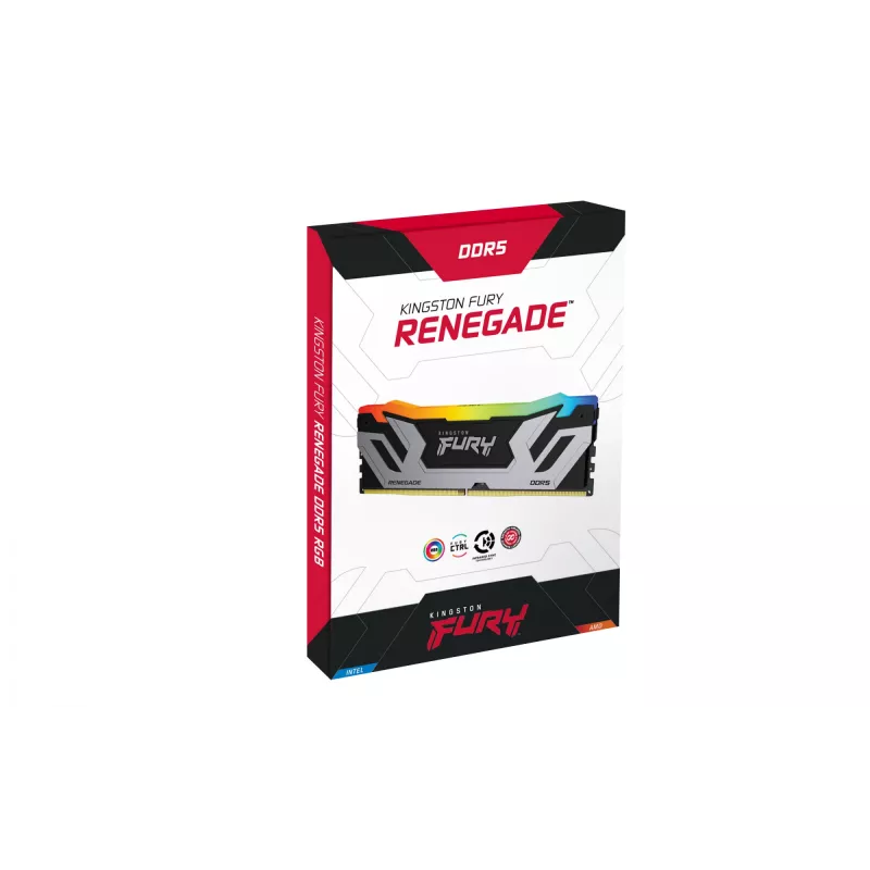 Kingston Technology FURY 48GB 8400MT/s DDR5 CL40 CUDIMM (Kit de 2) Renegade RGB Silver XMP