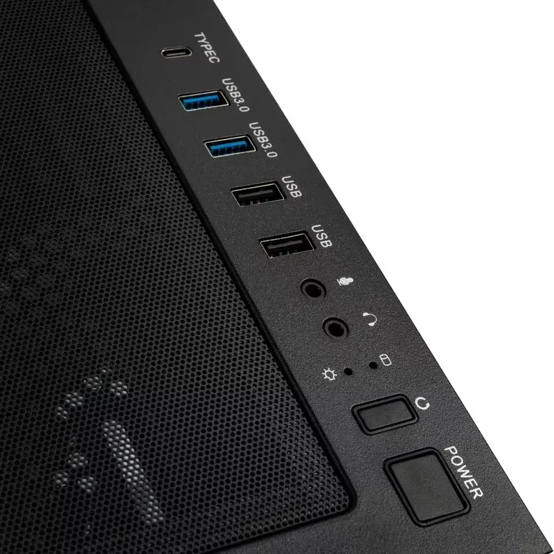 Caixa de PC Kolink Unity Peak ARGB Midi Tower preta