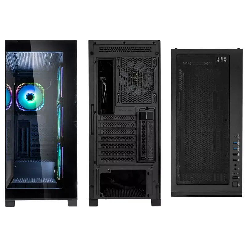 Caixa de PC Kolink Unity Peak ARGB Midi Tower preta