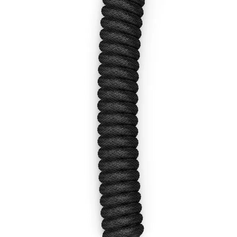 Glorious Gaming Glorious GMMK cabo espiral Phantom preto, preto, 1,4 m, 1 unid., Glorious Gaming, USB Type-A, USB Type-C, Aviator