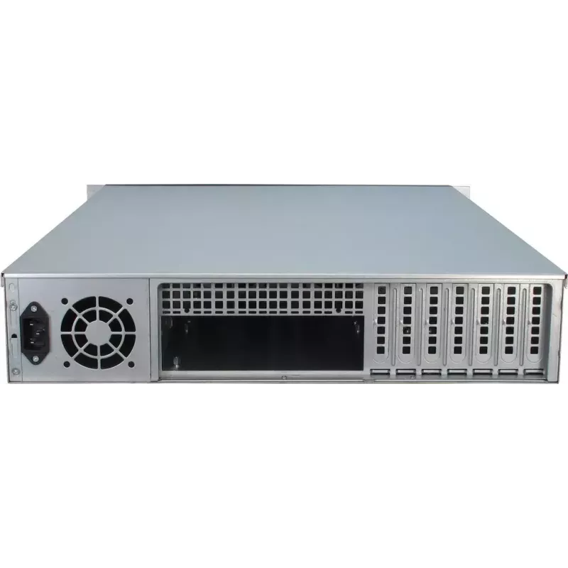 Caixa de servidor Inter-Tech 2U-2129N Rack preto, prateado