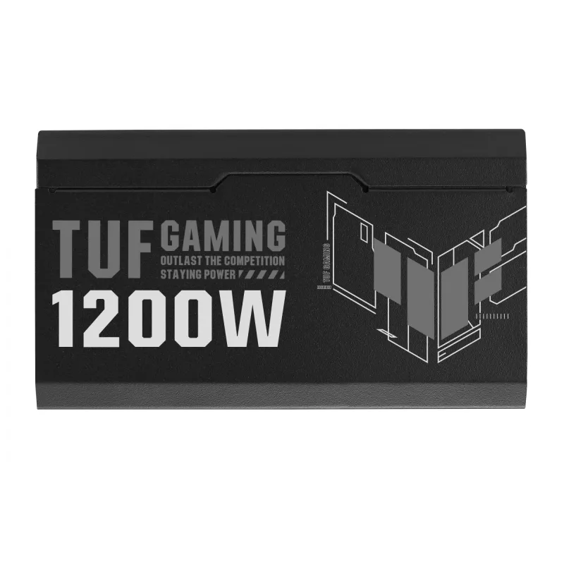 Fonte de alimentação ASUS TUF GAMING 1200W Gold 20+4 pinos ATX ATX preto