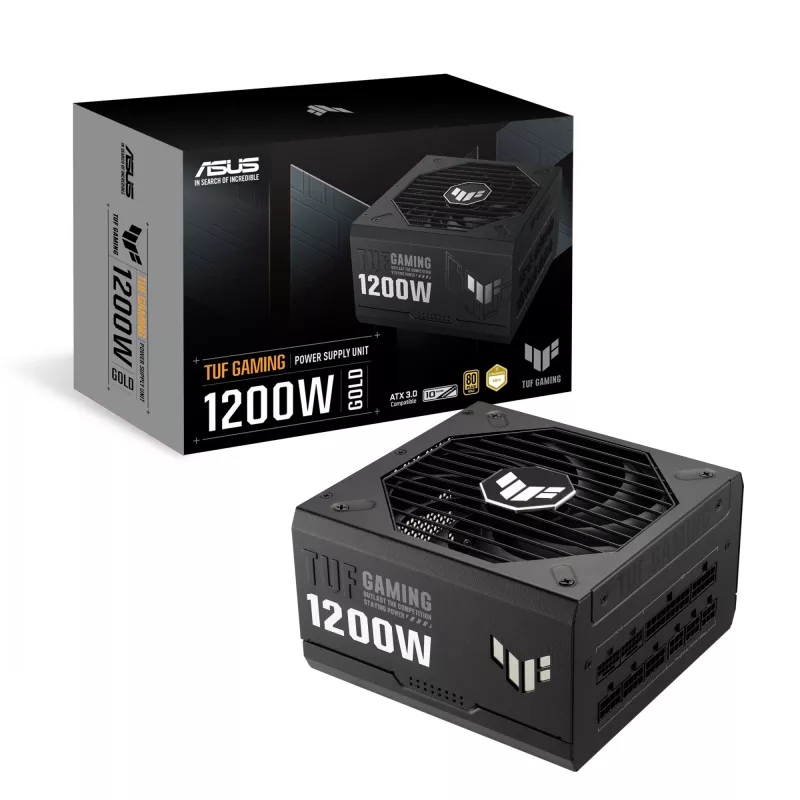 Fonte de alimentação ASUS TUF GAMING 1200W Gold 20+4 pinos ATX ATX preto