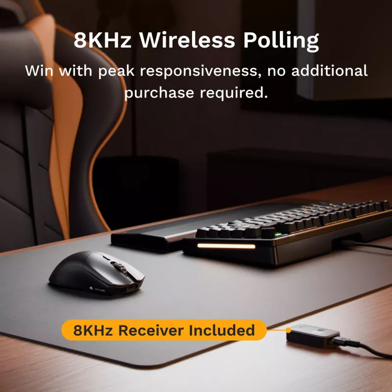 Rato gaming Glorious Glorious Series 2 PRO 4K/8K Hz Wireless – branco