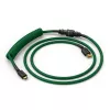 Cabo espiral Glorious Gaming Glorious GMMK Forest Rain, verde, 1,4 m, 1 unid., Glorious Gaming, USB Type-A, USB Type-C, Aviator