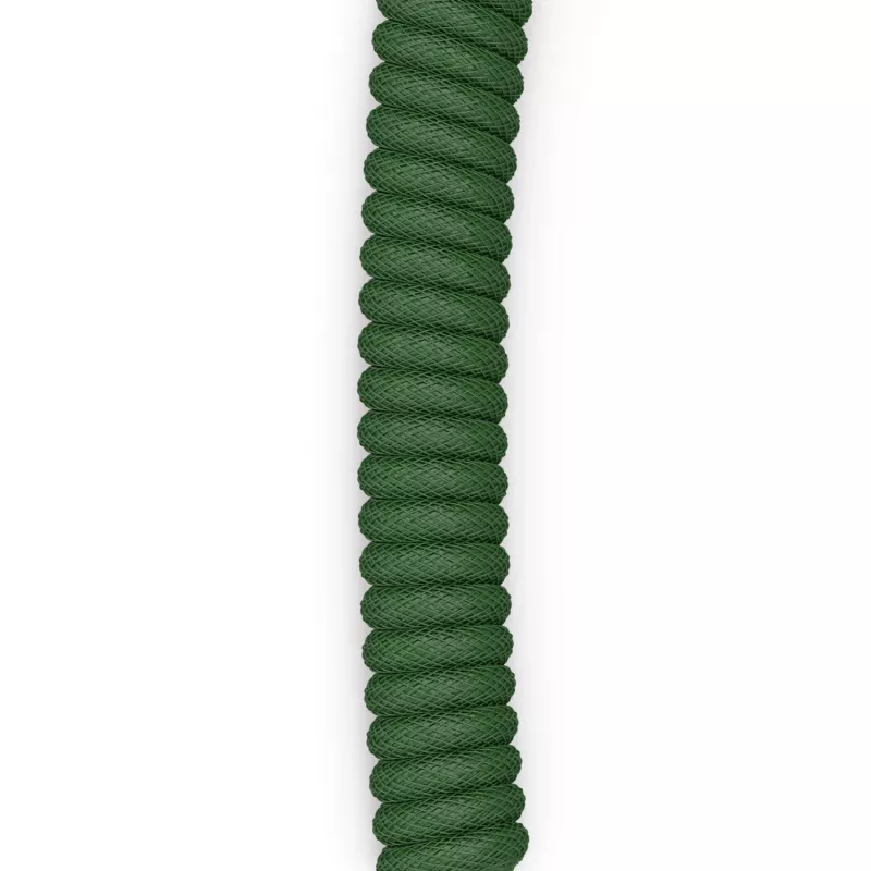 Cabo espiral Glorious Gaming Glorious GMMK Forest Rain, verde, 1,4 m, 1 unid., Glorious Gaming, USB Type-A, USB Type-C, Aviator