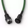 Cabo espiral Glorious Gaming Glorious GMMK Forest Rain, verde, 1,4 m, 1 unid., Glorious Gaming, USB Type-A, USB Type-C, Aviator
