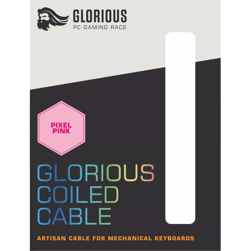 Glorious Gaming Coiled rosa 1,37 m