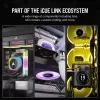 Ventoinha Corsair iCUE LINK RX120 RGB 12 cm 400-2100 rpm rolamento magnético