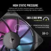 Ventoinha Corsair iCUE LINK RX120 RGB 12 cm 400-2100 rpm rolamento magnético