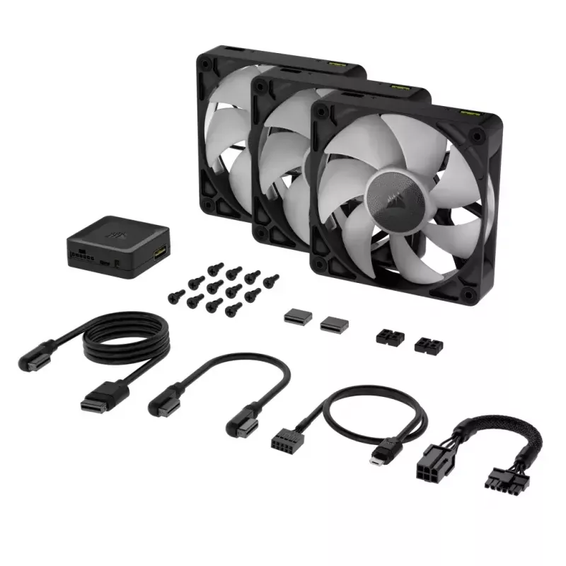 Ventoinha Corsair iCUE LINK RX120 RGB 12 cm 400-2100 rpm rolamento magnético