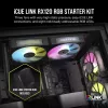 Ventoinha Corsair iCUE LINK RX120 RGB 12 cm 400-2100 rpm rolamento magnético