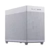 Caixa de PC ASUS AP201 PRIME CASE TG BRANCO Mini Tower — micro ATX, vidro temperado, 3×3,5 polegadas, 1×2,5 polegadas, USB-A×2, USB-C×1