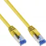 Cabo de rede InLine S/FTP PiMF Cat.6A sem halogéneos 500MHz amarelo 5m