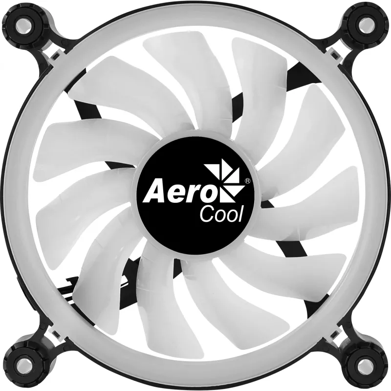 Aerocool PGS Spectro 12 FRGB ventoinha de caixa de 120 mm, preta / translúcida