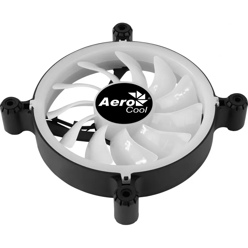Aerocool PGS Spectro 12 FRGB ventoinha de caixa de 120 mm, preta / translúcida