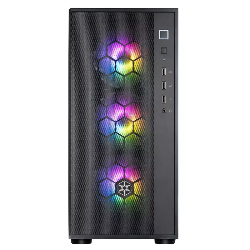 Caixa de PC Silverstone FARA R1 Midi Tower preto