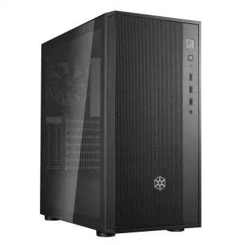 Caixa de PC Silverstone FARA R1 Midi Tower preto