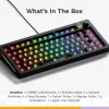 Glorious Gaming GMMK 3 75% Barebones com fios preto – ISO, 75%, com fios, USB, LED RGB, preto