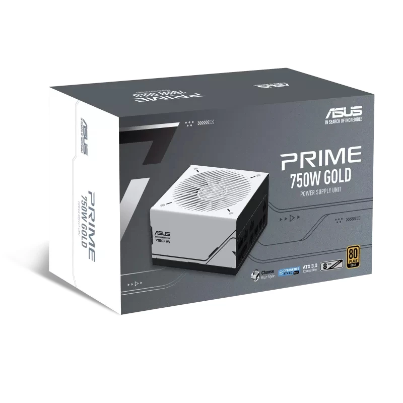 Fonte de alimentação ASUS Prime 750W Gold ( AP-750G ) 20+4 Pin ATX ATX preto, branco
