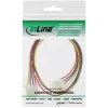Cabo de extensão de alimentação InLine ficha / conector fêmea 4pol 0,30m