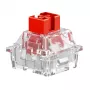 Interruptores de teclado GLORIOUS Fox HE — 36 unid., policarbonato, vermelho translúcido, compatível com GMMK 3 HE