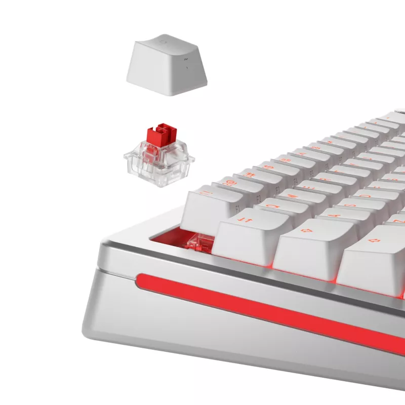 Interruptores de teclado GLORIOUS Fox HE — 36 unid., policarbonato, vermelho translúcido, compatível com GMMK 3 HE